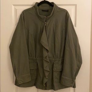 Lane Bryant cargo jacket with drawstring waist